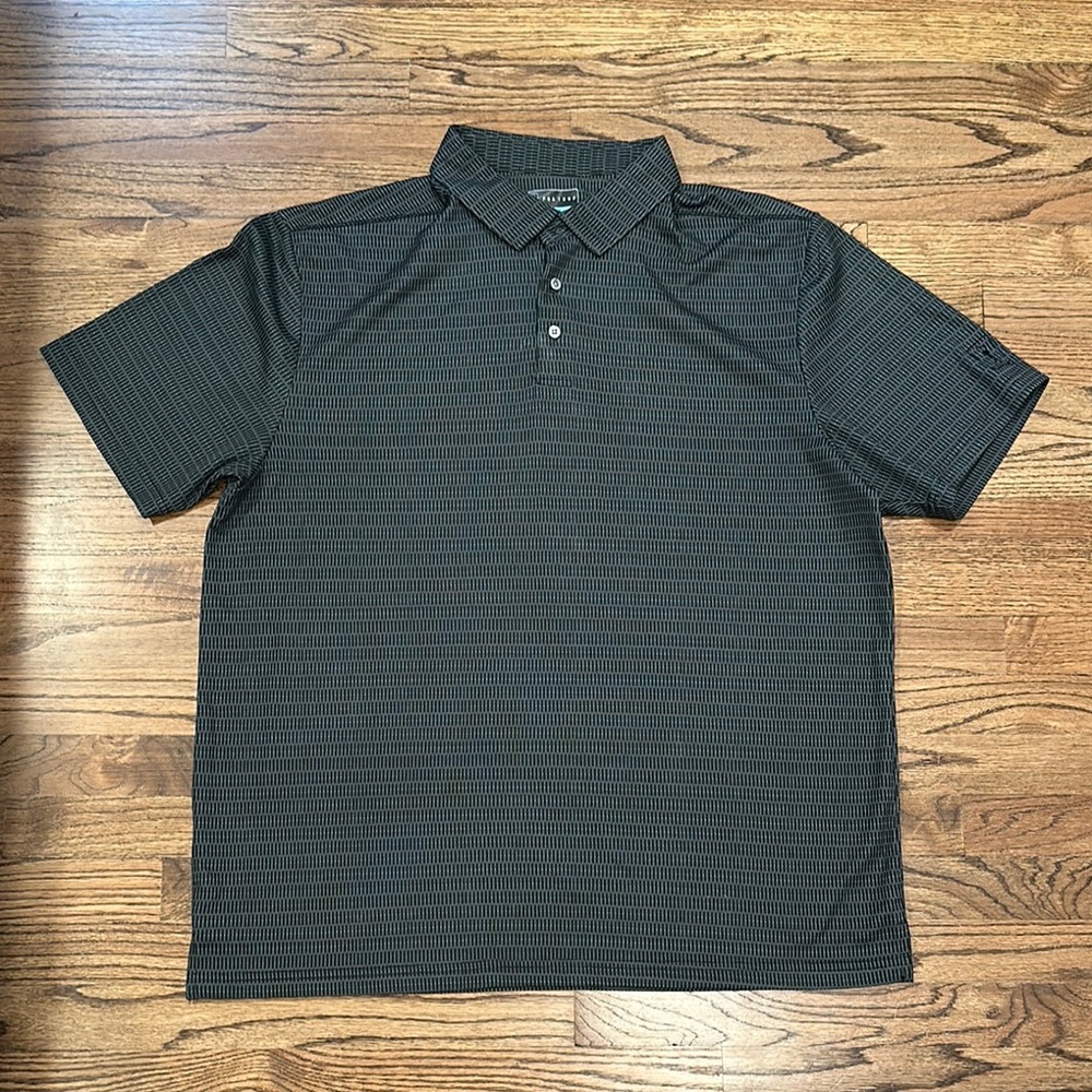 Men’s PGA Tour Black Polo Shirt Performance Style- size XXL